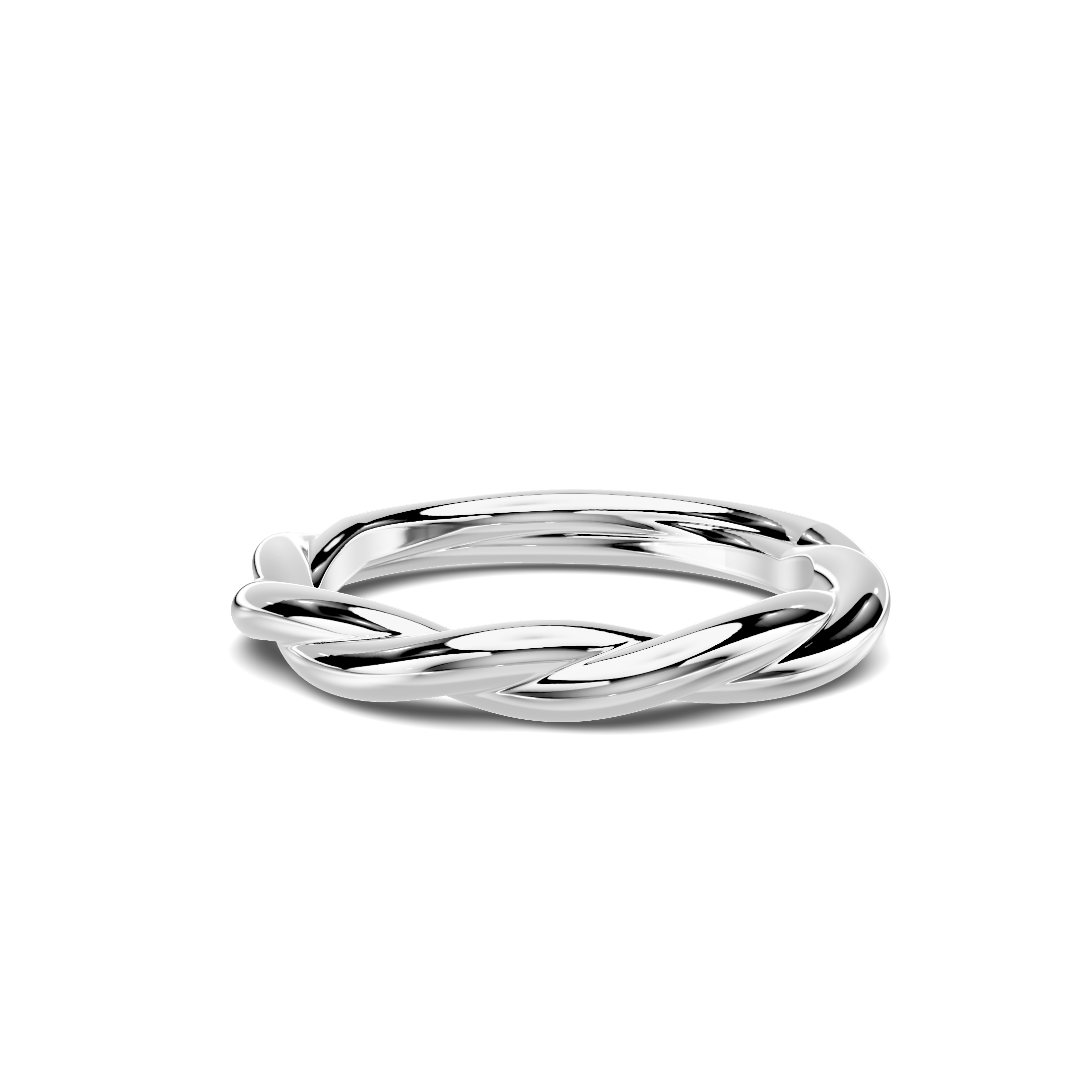 18K White Gold Riona Twist Band