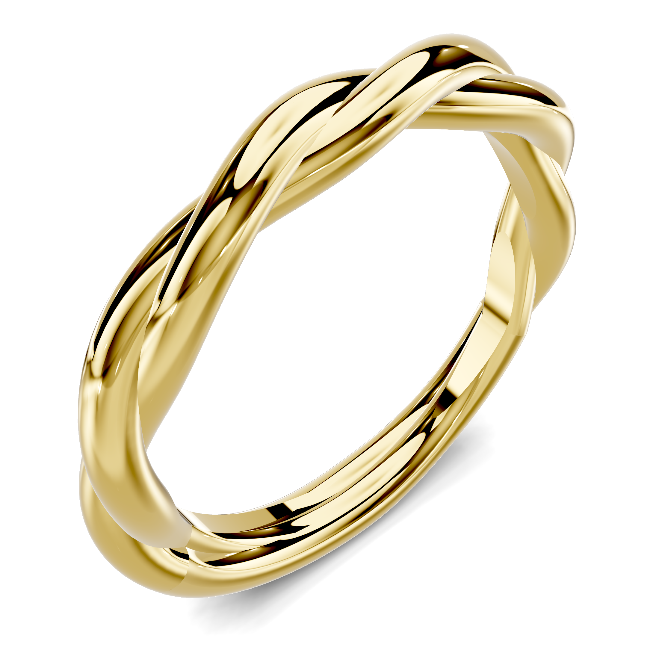 18K Yellow Gold Riona Twist Band