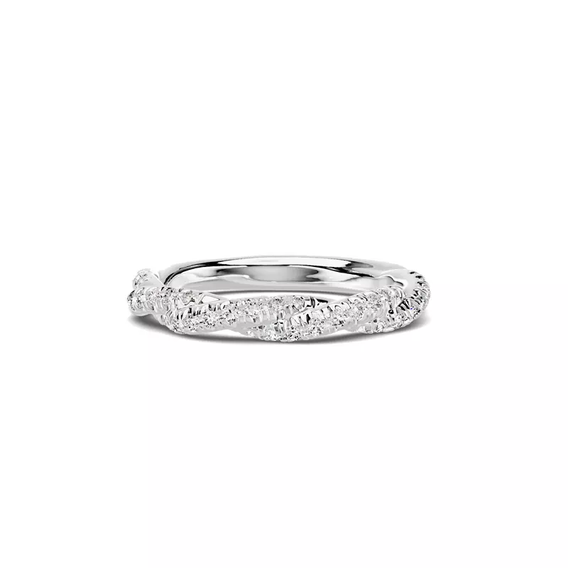 Riona Double Pavé Twist Band