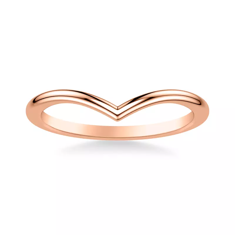 14K Rose Gold Emmy Wedding Band