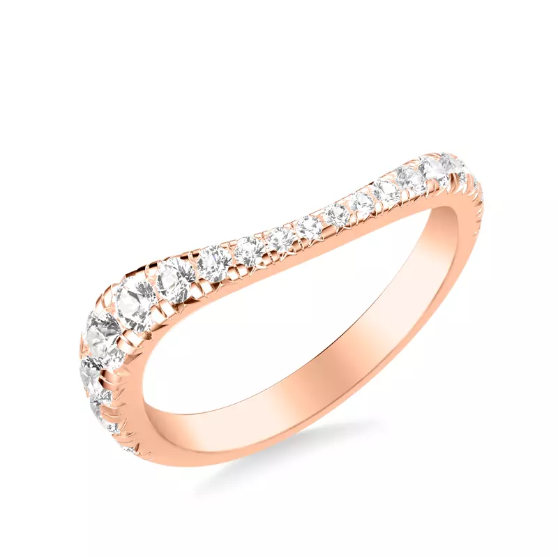 Curvelle Graduated Pavé Band