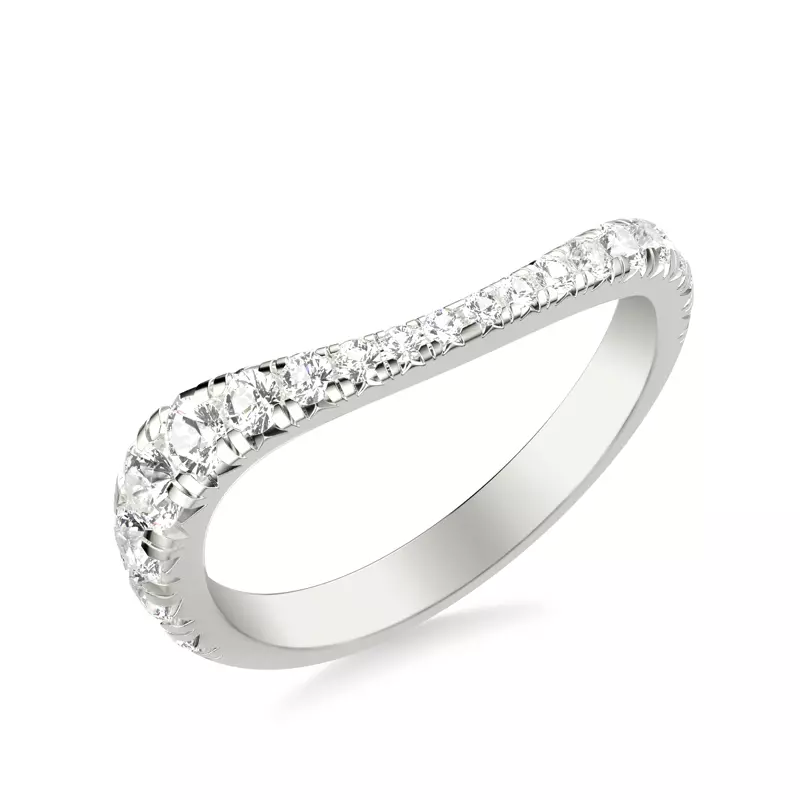 Curvelle Graduated Pavé Band