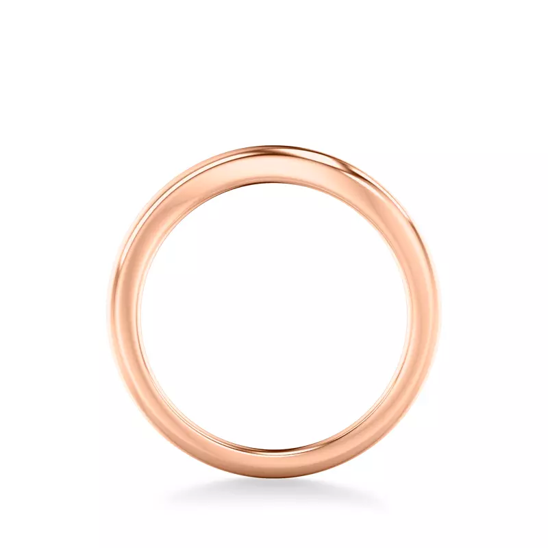 14K Rose Gold Curvelle Polished Band