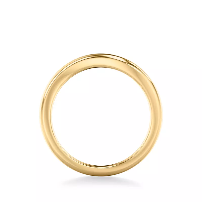 18K Yellow Gold Curvelle Polished Band