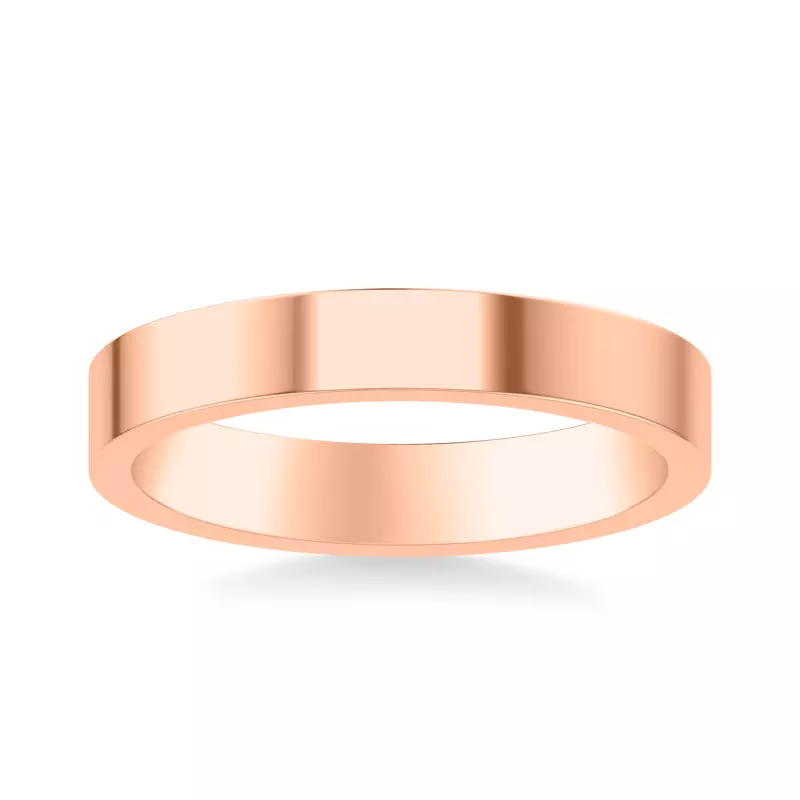 14K Rose Gold Cortina Wide Band (3.5mm)