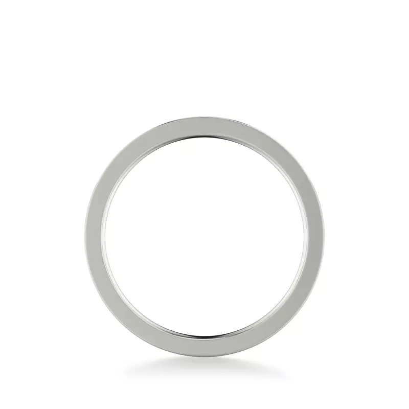14K White Gold Cortina Wide Band (3.5mm)
