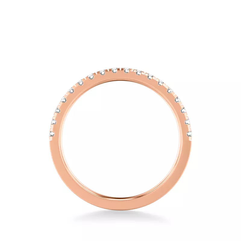14K Rose Gold Cortina Pavé Band (2.0mm)
