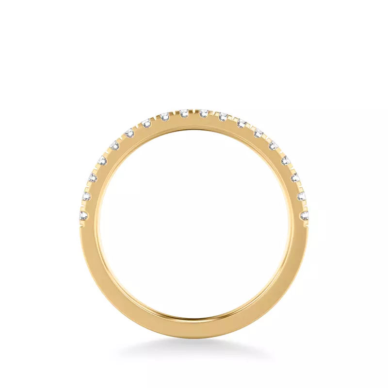 14K Yellow Gold Cortina Pavé Band (2mm)