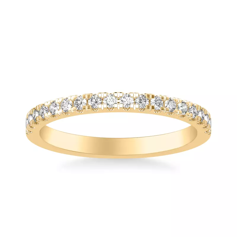 14K Yellow Gold Cortina Pavé Band (2mm)