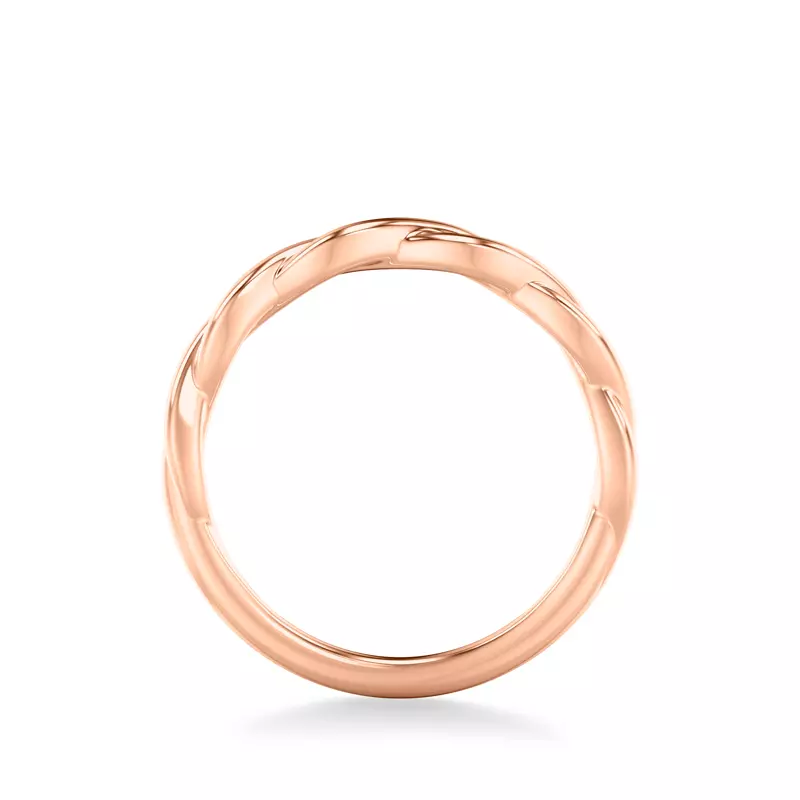 14K Rose Gold Whitely Twist Band
