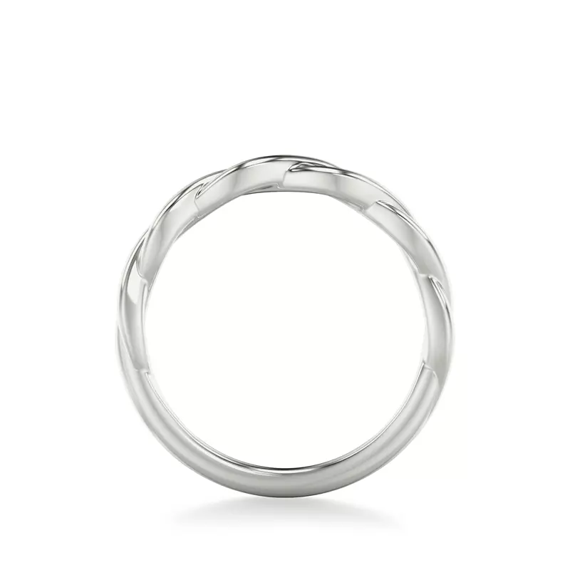 14K White Gold Whitely Twist Band