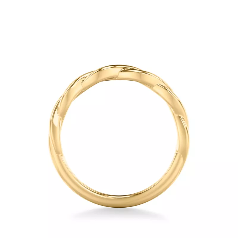 18K Yellow Gold Whitely Twist Band
