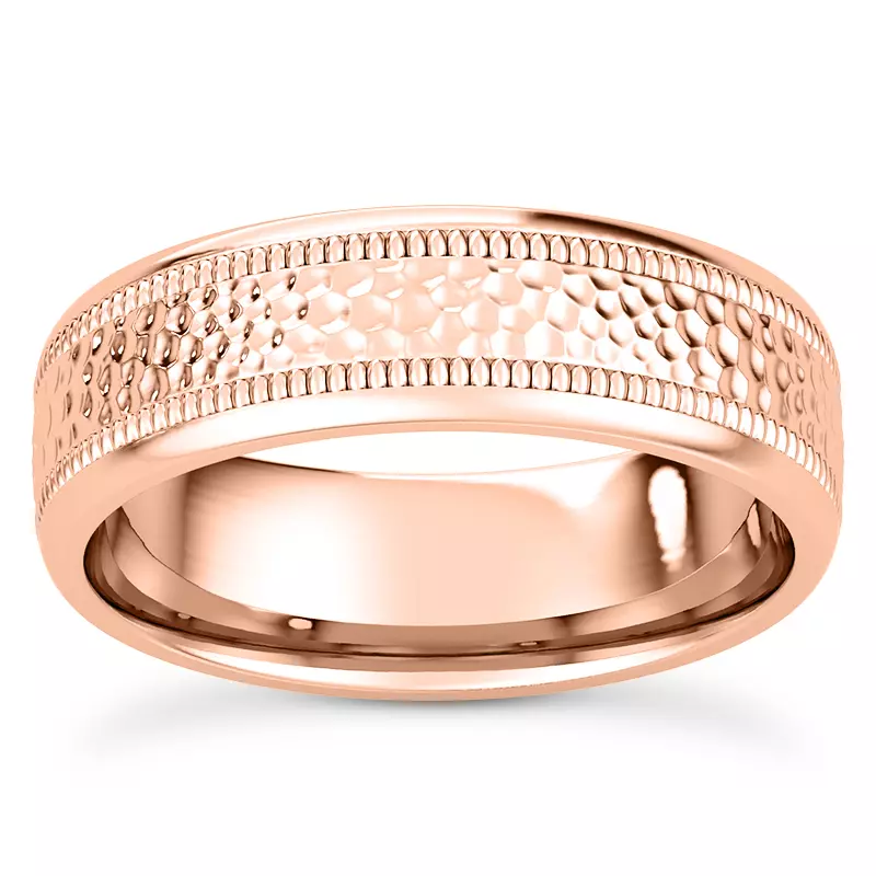 Hammered Milgrain Band (6mm)