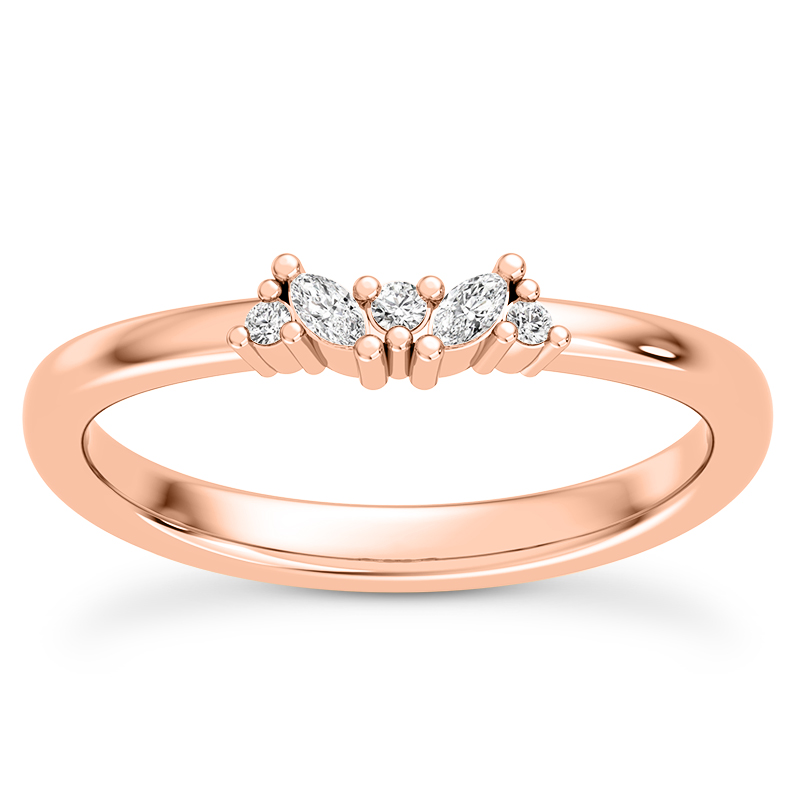 Mixed-Shape Diamond Band