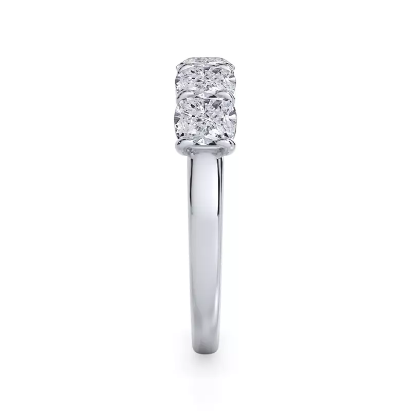Platinum Cushion Cut Diamond 5 Stone Ring (2.00 ct. tw.)