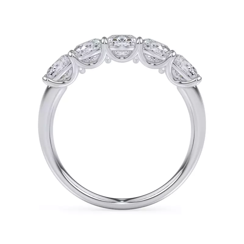 Platinum Cushion Cut Diamond 5 Stone Ring (2.00 ct. tw.)