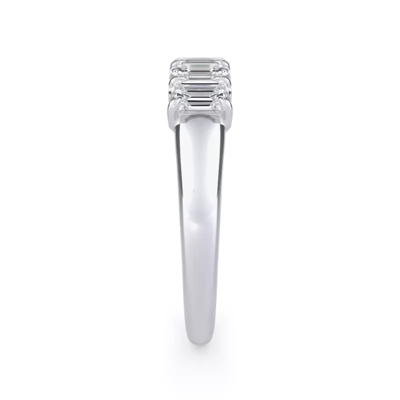 Platinum Emerald Cut Diamond 5 Stone Ring (1.00 ct. tw.)