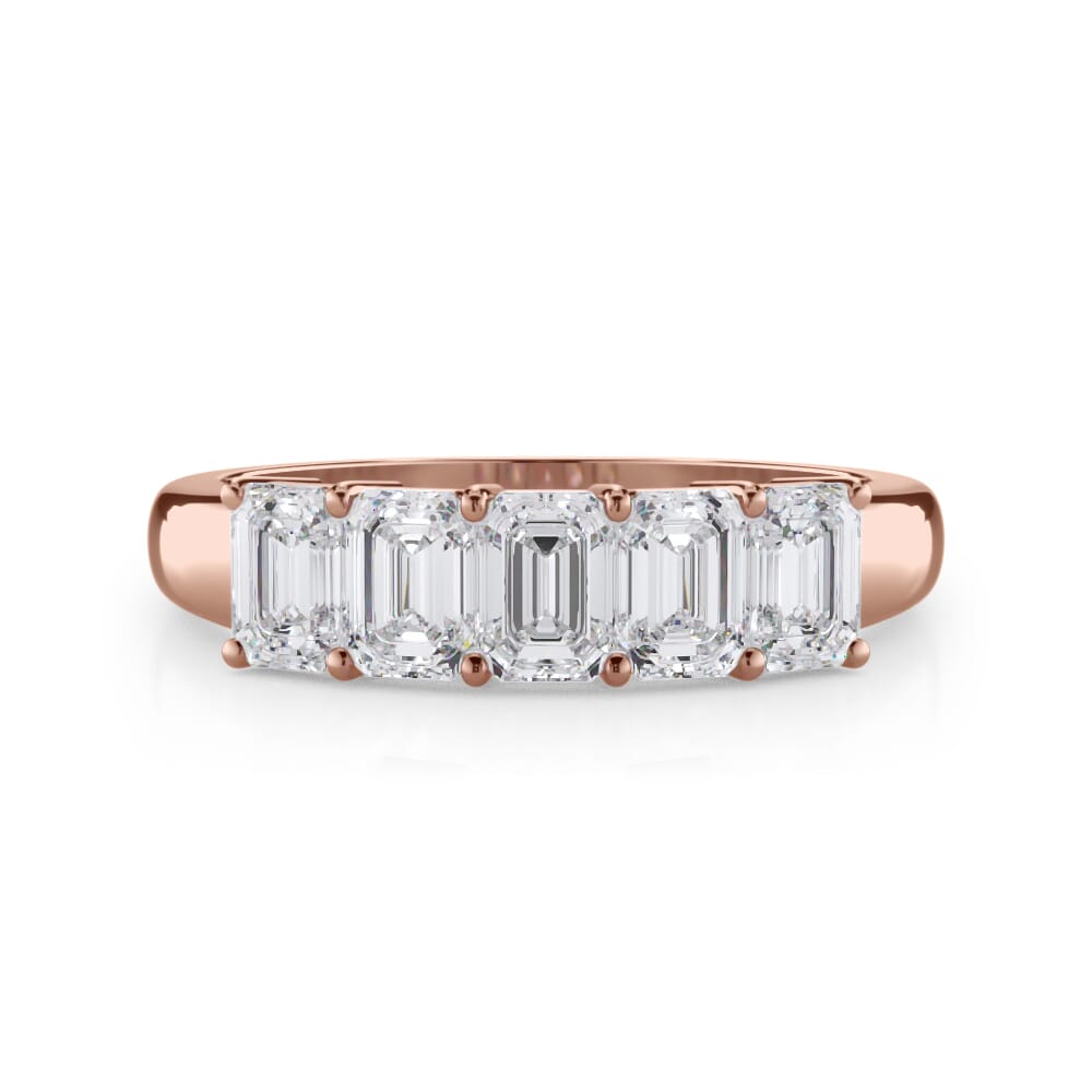 Emerald Cut Diamond 5 Stone Ring (1.50 ct. tw.)