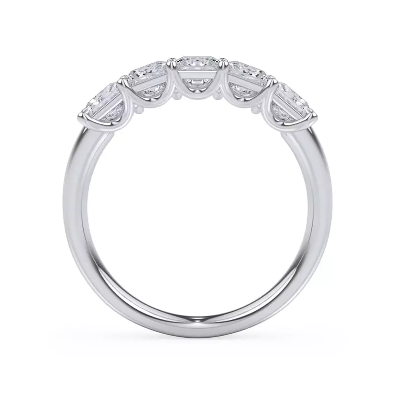 Platinum Princess Cut Diamond 5 Stone Ring (1.50 ct. tw.)
