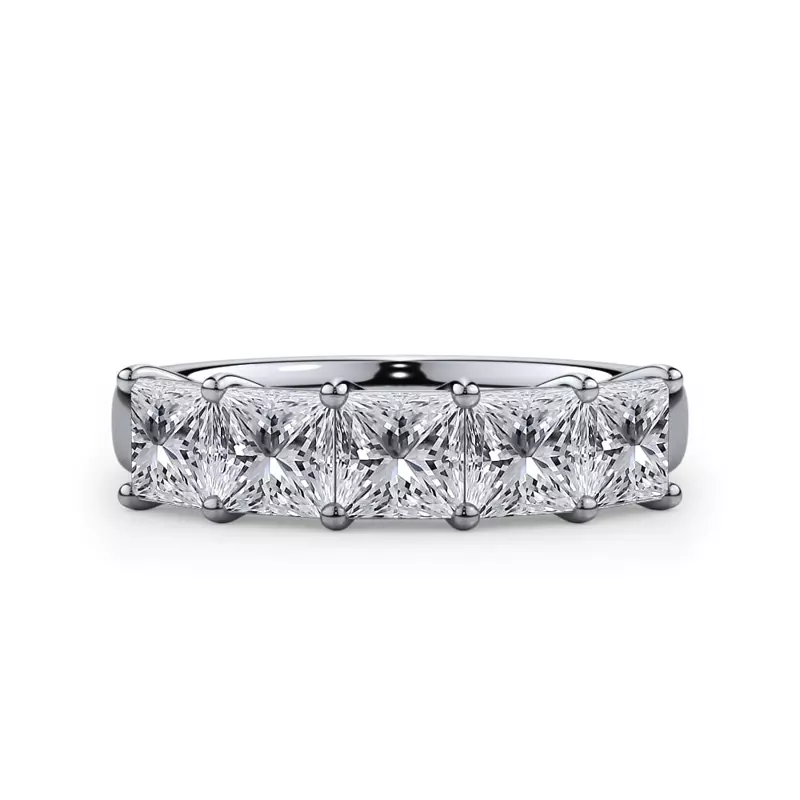 Princess Cut Lab Diamond 5 Stone Ring (2.00 ct. tw.)