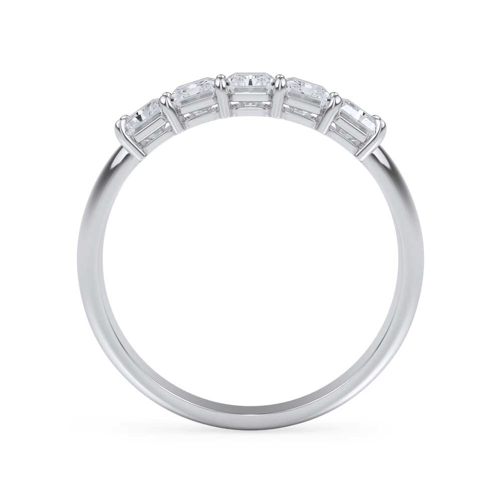 18K White Gold Radiant Cut Diamond 5 Stone Ring (1.00 ct. tw.)