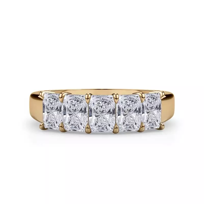 Radiant Cut Lab Diamond 5 Stone Ring (1.50 ct. tw.)