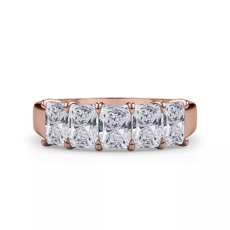 Radiant Cut Lab Diamond 5 Stone Ring (2.00 ct. tw.)