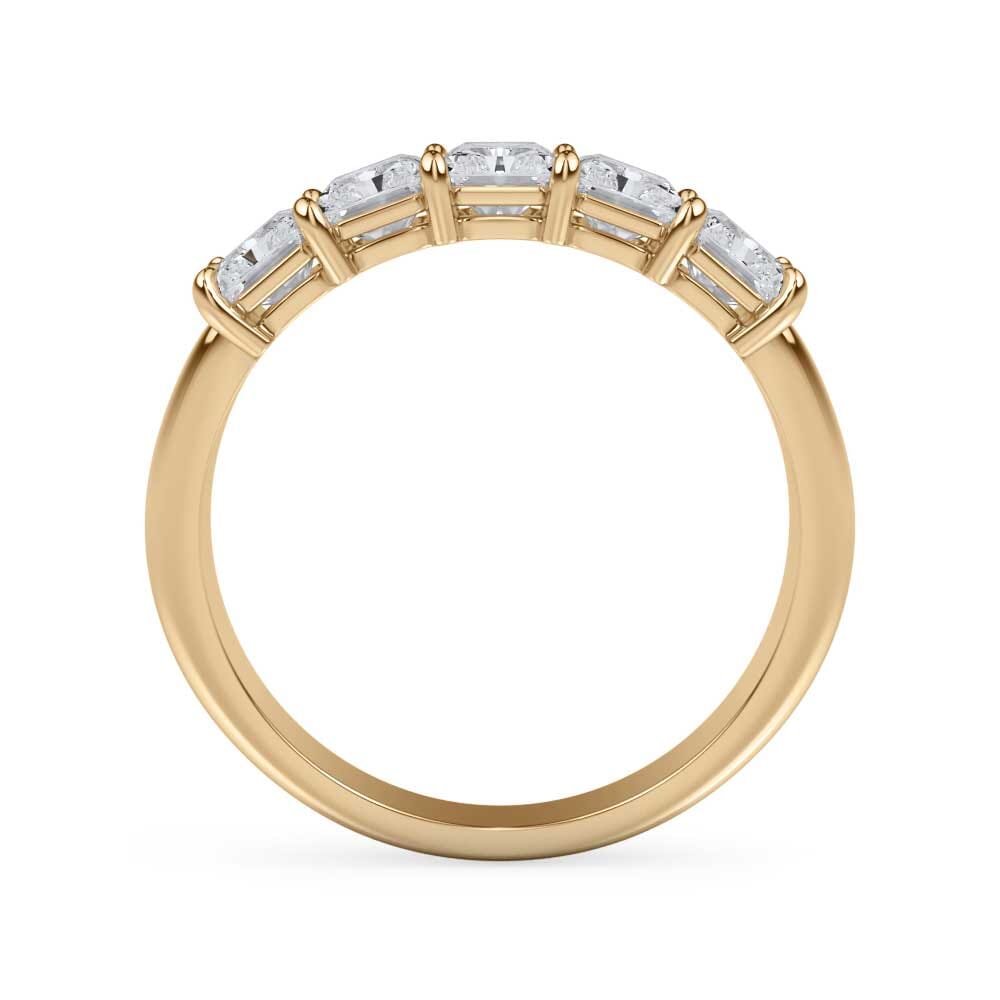 18K Yellow Gold Radiant Cut Diamond 5 Stone Ring (2.00 ct. tw.)
