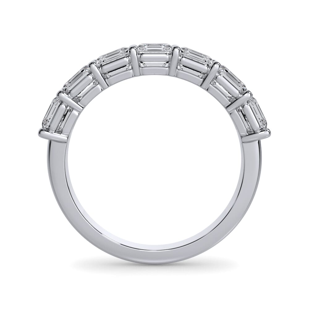 18K White Gold Asscher Cut Diamond 7 Stone Ring (2.00 ct. tw.)
