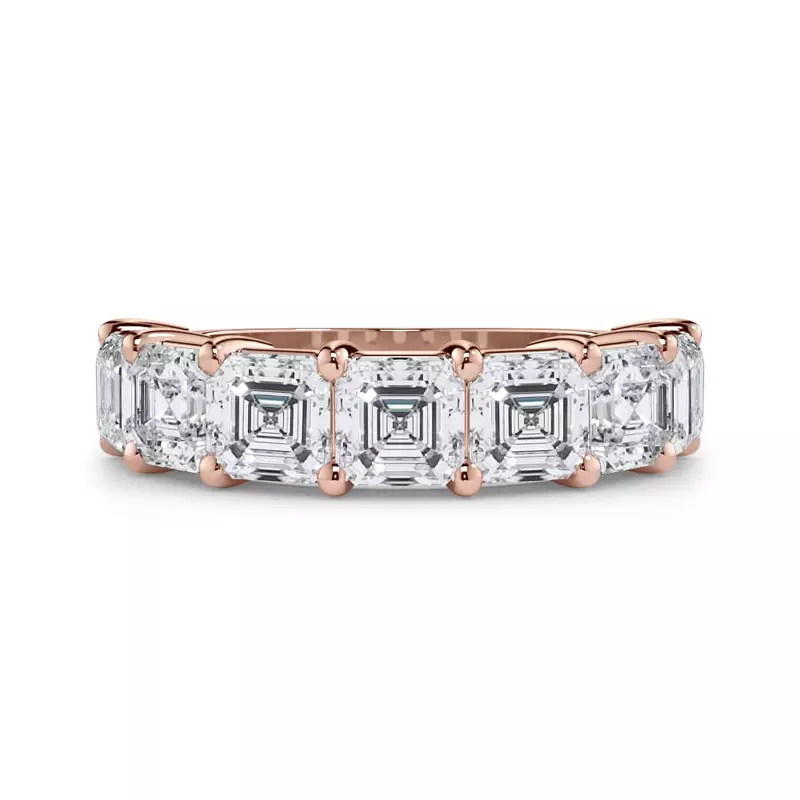 Asscher Cut Lab Diamond 7 Stone Ring (3.50 ct. tw.)