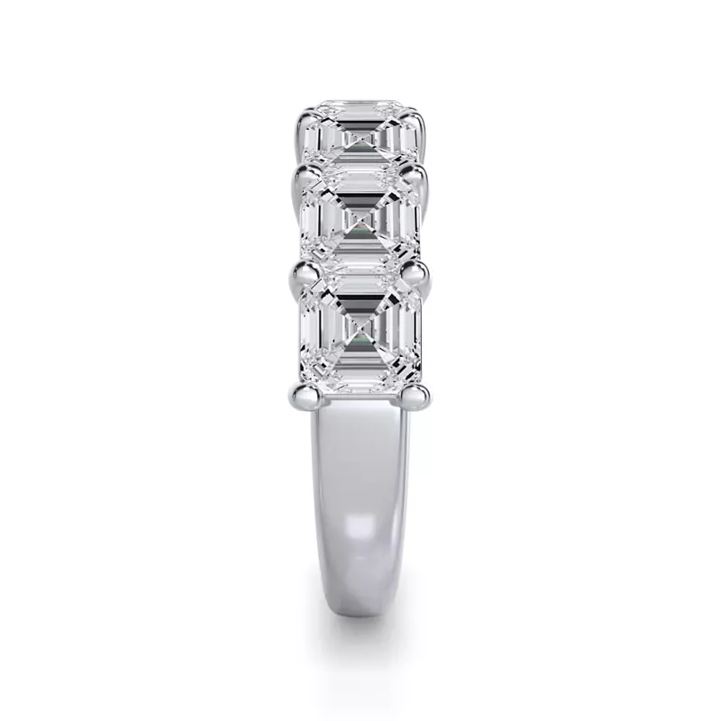 Platinum Asscher Cut Diamond 7 Stone Ring (3.50 ct. tw.)