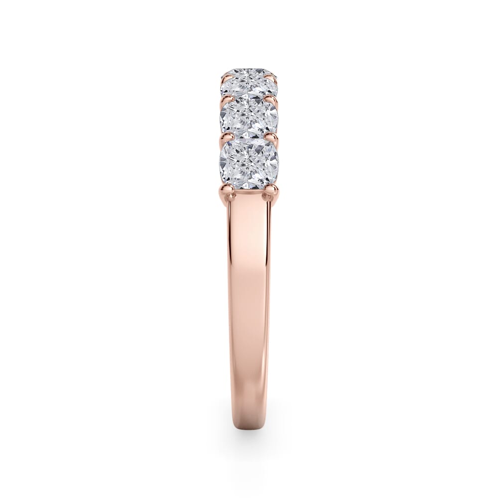 18K Rose Gold Cushion Cut Diamond 7 Stone Ring (1.00 ct. tw.)