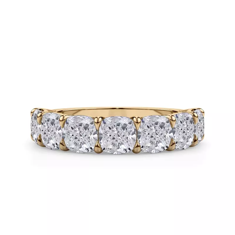 Cushion Cut Lab Diamond 7 Stone Ring (3.50 ct. tw.)