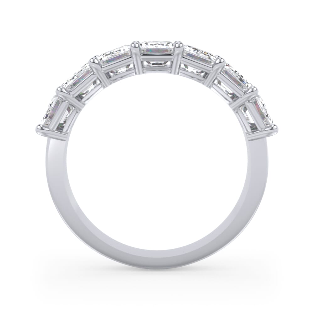 Platinum Emerald Cut Diamond 7 Stone Ring (3.00 ct. tw.)
