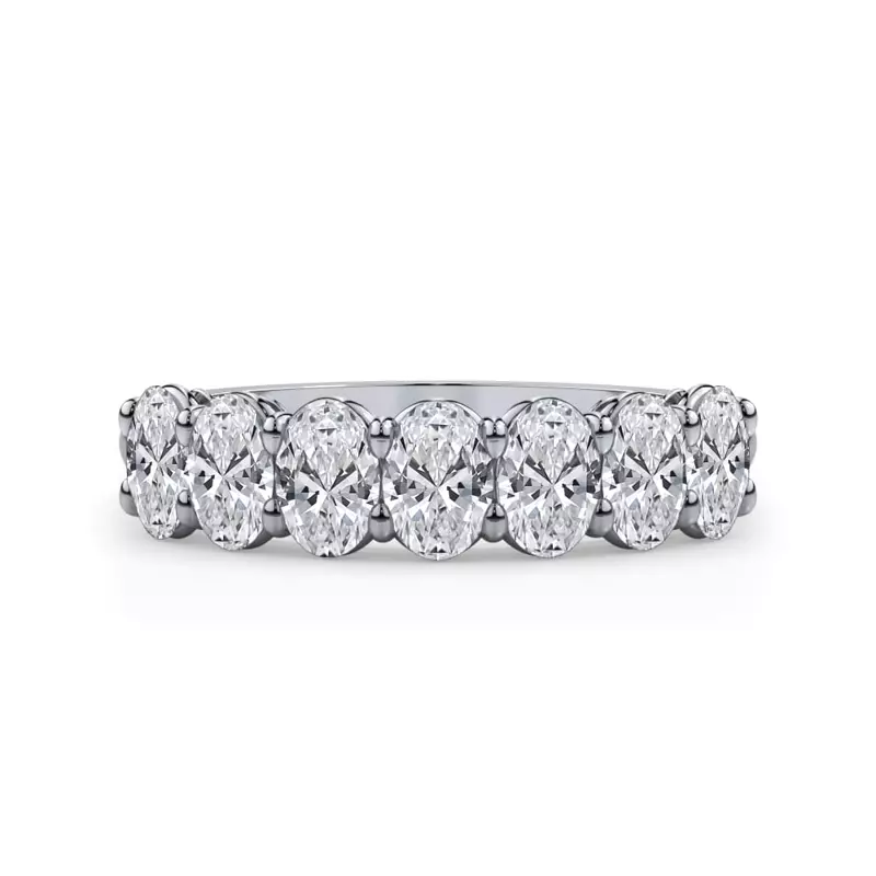 Oval Cut Lab Diamond 7 Stone Ring (1.50 ct. tw.)