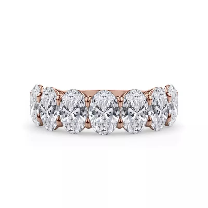 Oval Cut Lab Diamond 7 Stone Ring (3.50 ct. tw.)