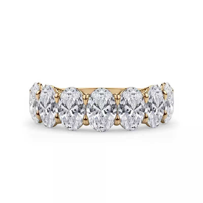 Oval Cut Lab Diamond 7 Stone Ring (3.50 ct. tw.)