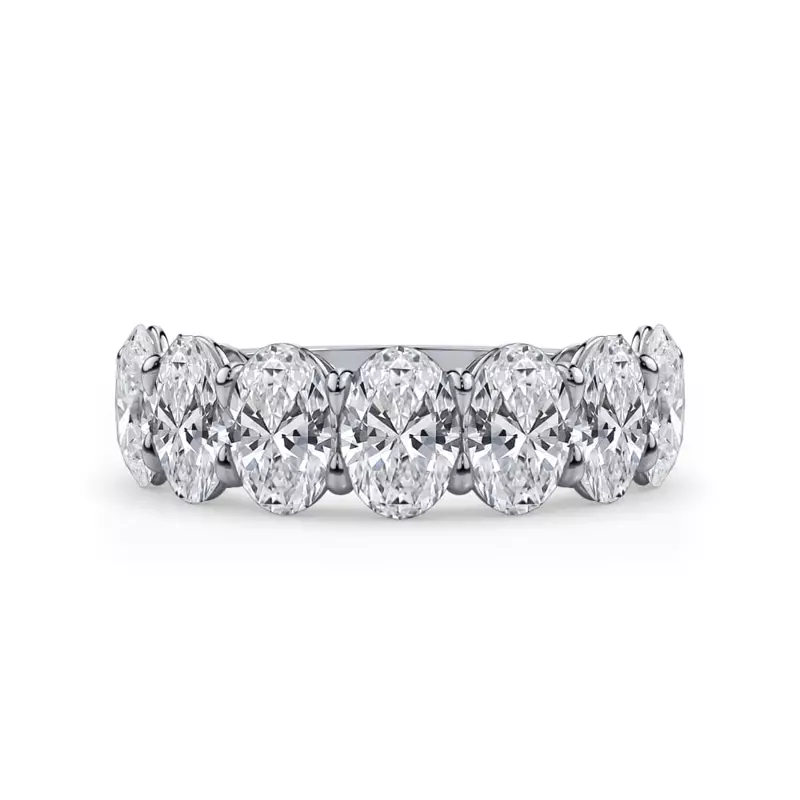 Oval Cut Diamond 7 Stone Ring (3.50 ct. tw.)