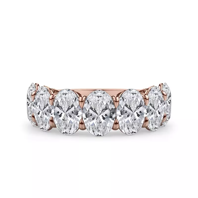 Oval Cut Diamond 7 Stone Ring (5.00 ct. tw.)