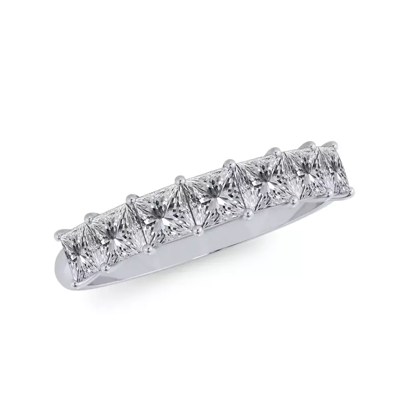 Platinum Princess Cut Diamond 7 Stone Ring (1.00 ct. tw.)
