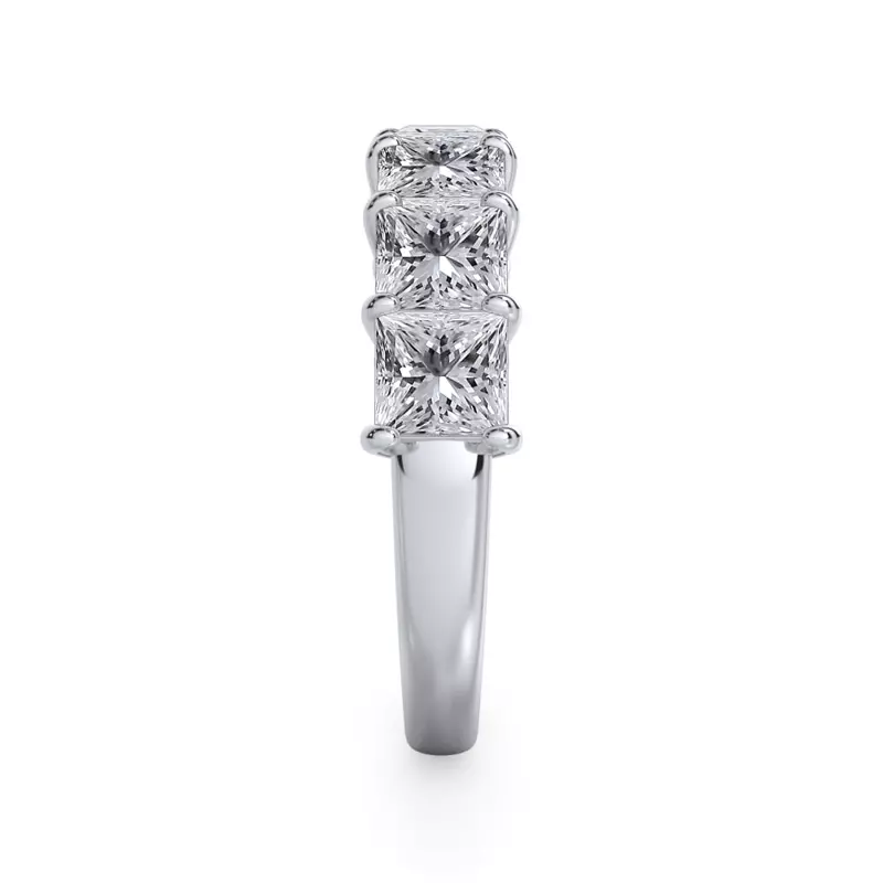 Platinum Princess Cut Lab Diamond 7 Stone Ring (3.00 ct. tw.)