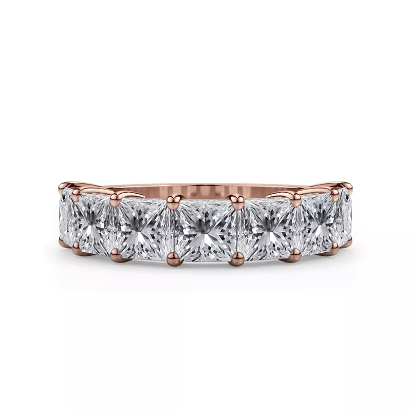 Princess Cut Lab Diamond 7 Stone Ring (3.50 ct. tw.)