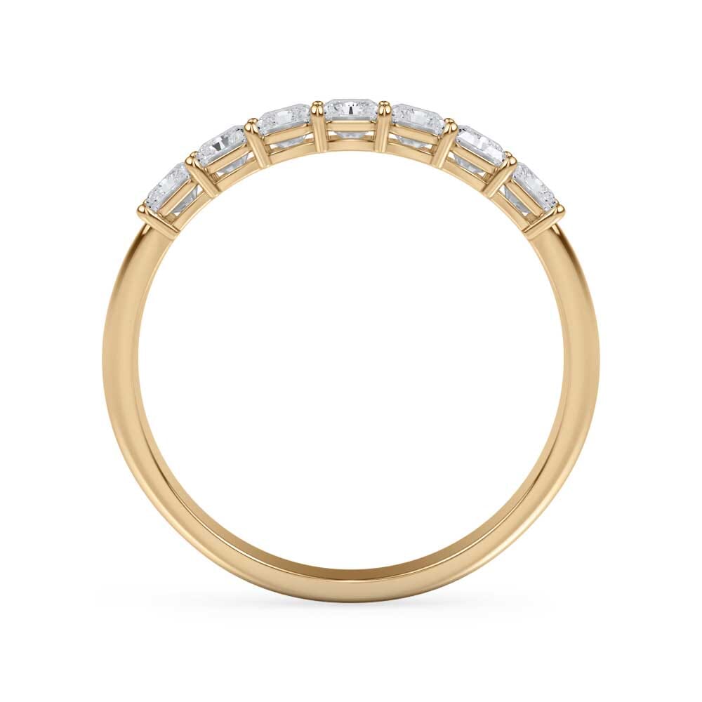 18K Yellow Gold Radiant Cut Lab Diamond 7 Stone Ring (1.00 ct. tw.)