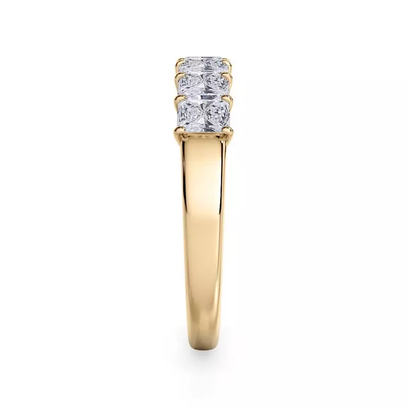 14K Yellow Gold Radiant Cut Diamond 7 Stone Ring (1.00 ct. tw.)