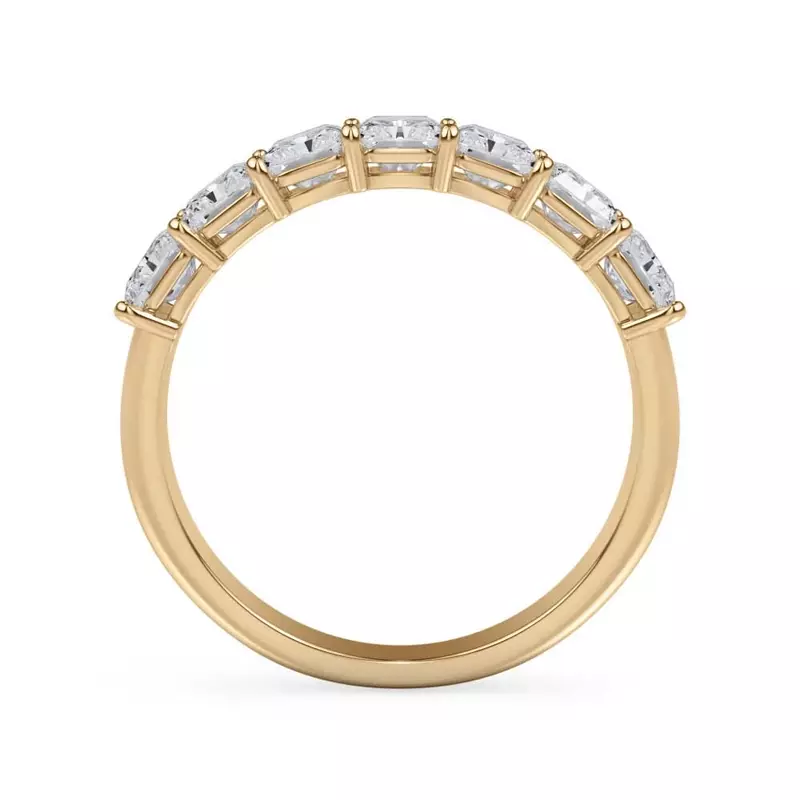 18K Yellow Gold Radiant Cut Lab Diamond 7 Stone Ring (2.00 ct. tw.)