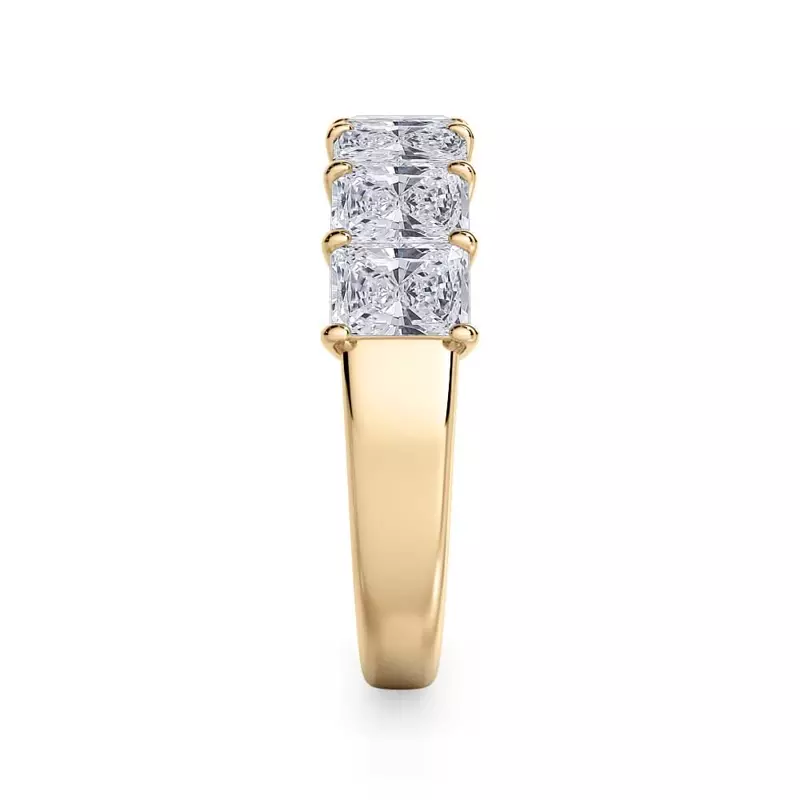 18K Yellow Gold Radiant Cut Diamond 7 Stone Ring (2.00 ct. tw.)
