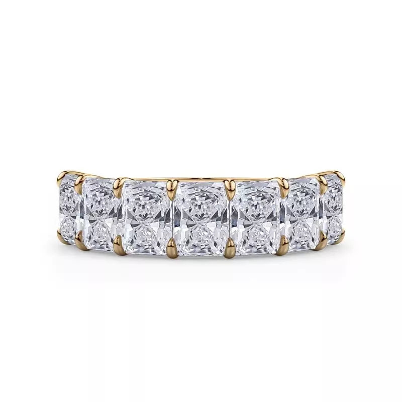 Radiant Cut Lab Diamond 7 Stone Ring (3.50 ct. tw.)