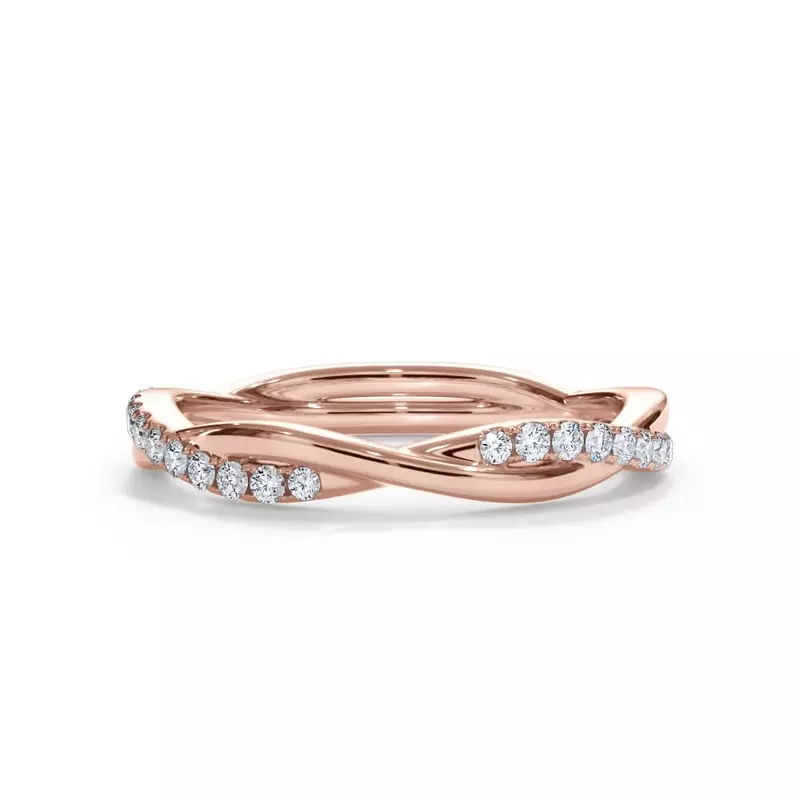 Bellora Pavé Twist Lab Diamond Band