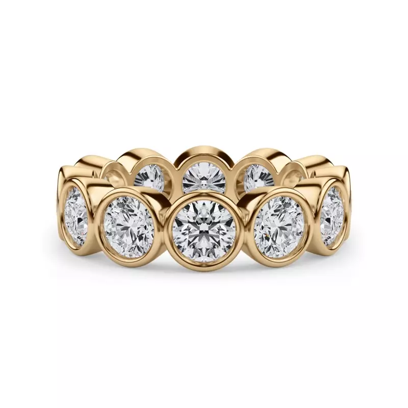 Round Bezel Diamond Eternity Ring (3.90ct. tw.)