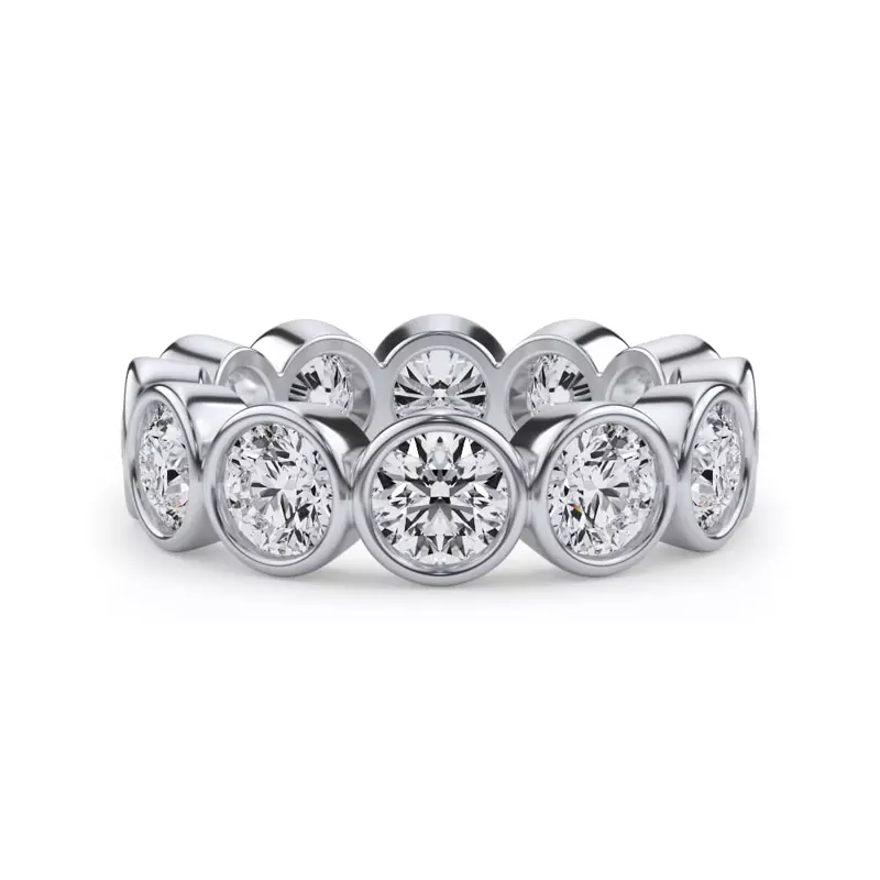 Round Bezel Diamond Eternity Ring (3.90ct. tw.)